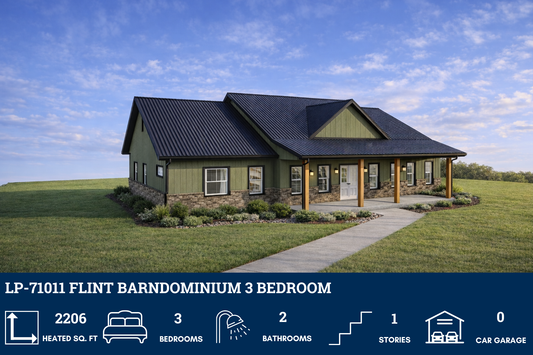 LP-71011 Flint Barndominium House Plan
