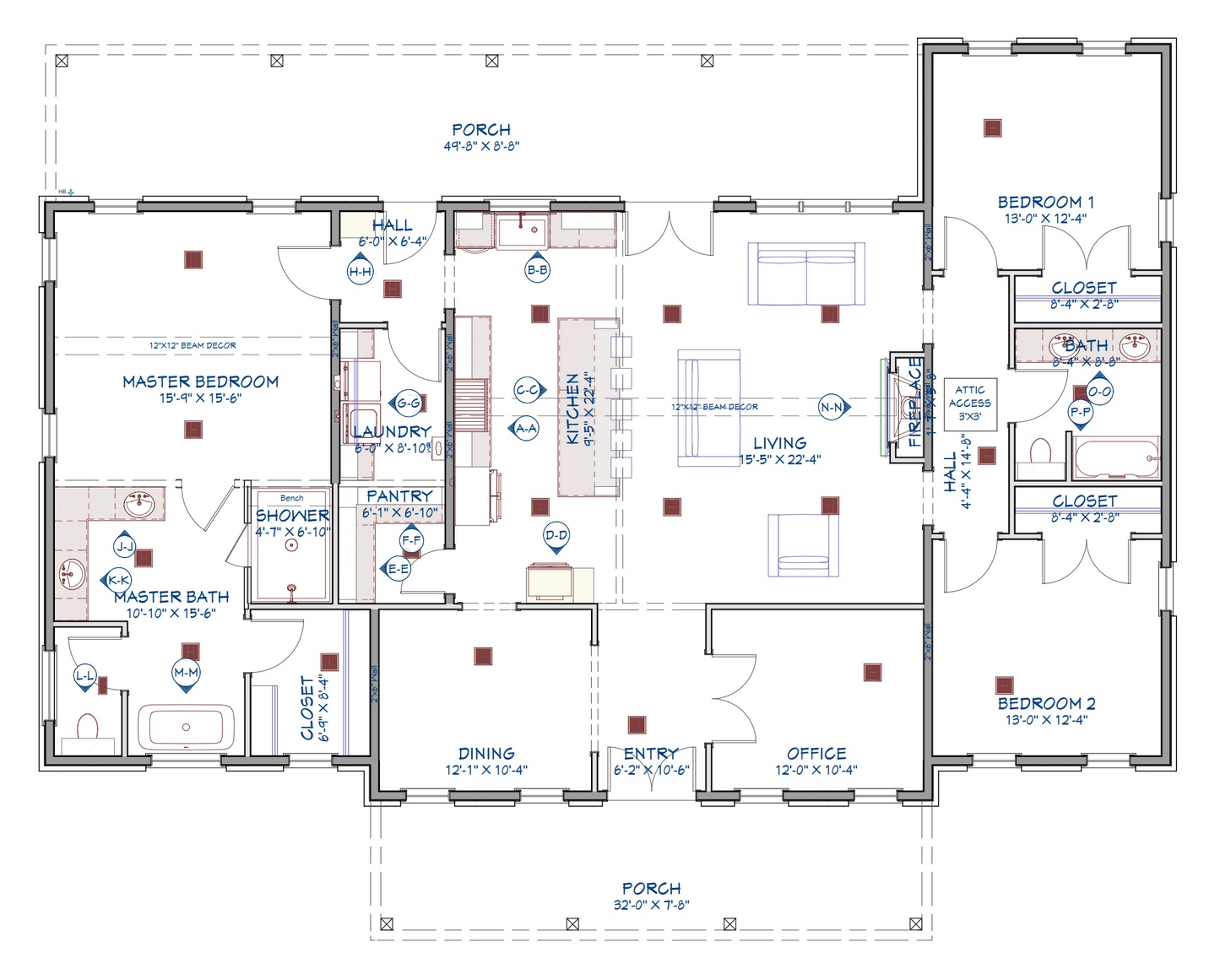 LP-71011 Flint Barndominium House Plan