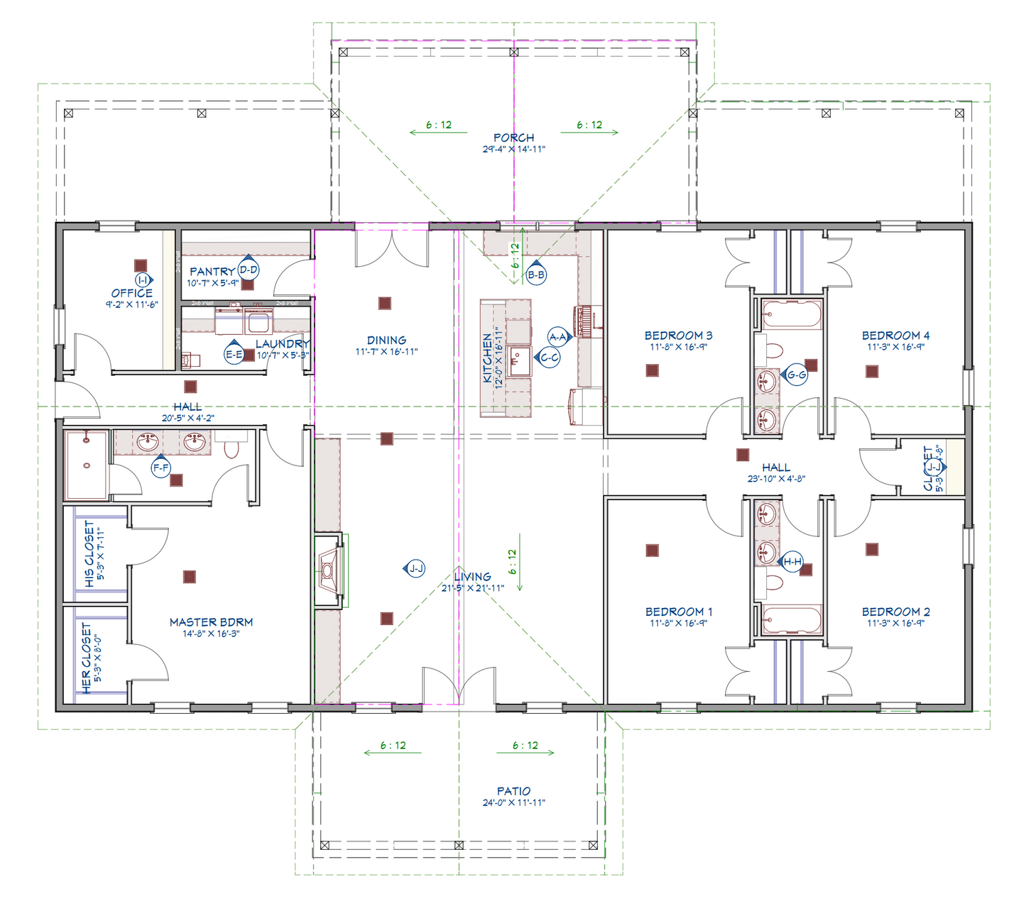 LP-71013 Pierce Barndominium House Plan