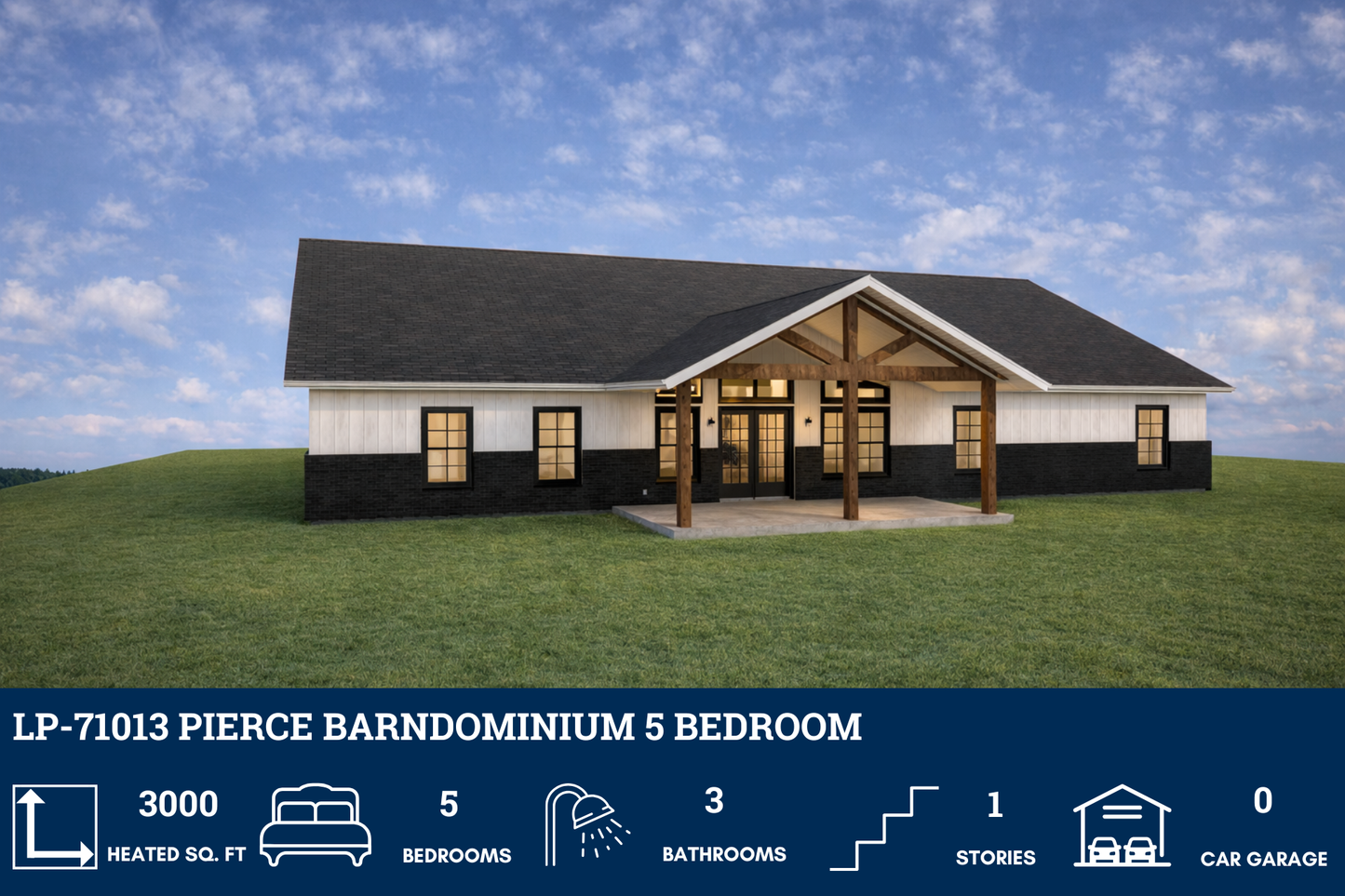 LP-71013 Pierce Barndominium House Plan