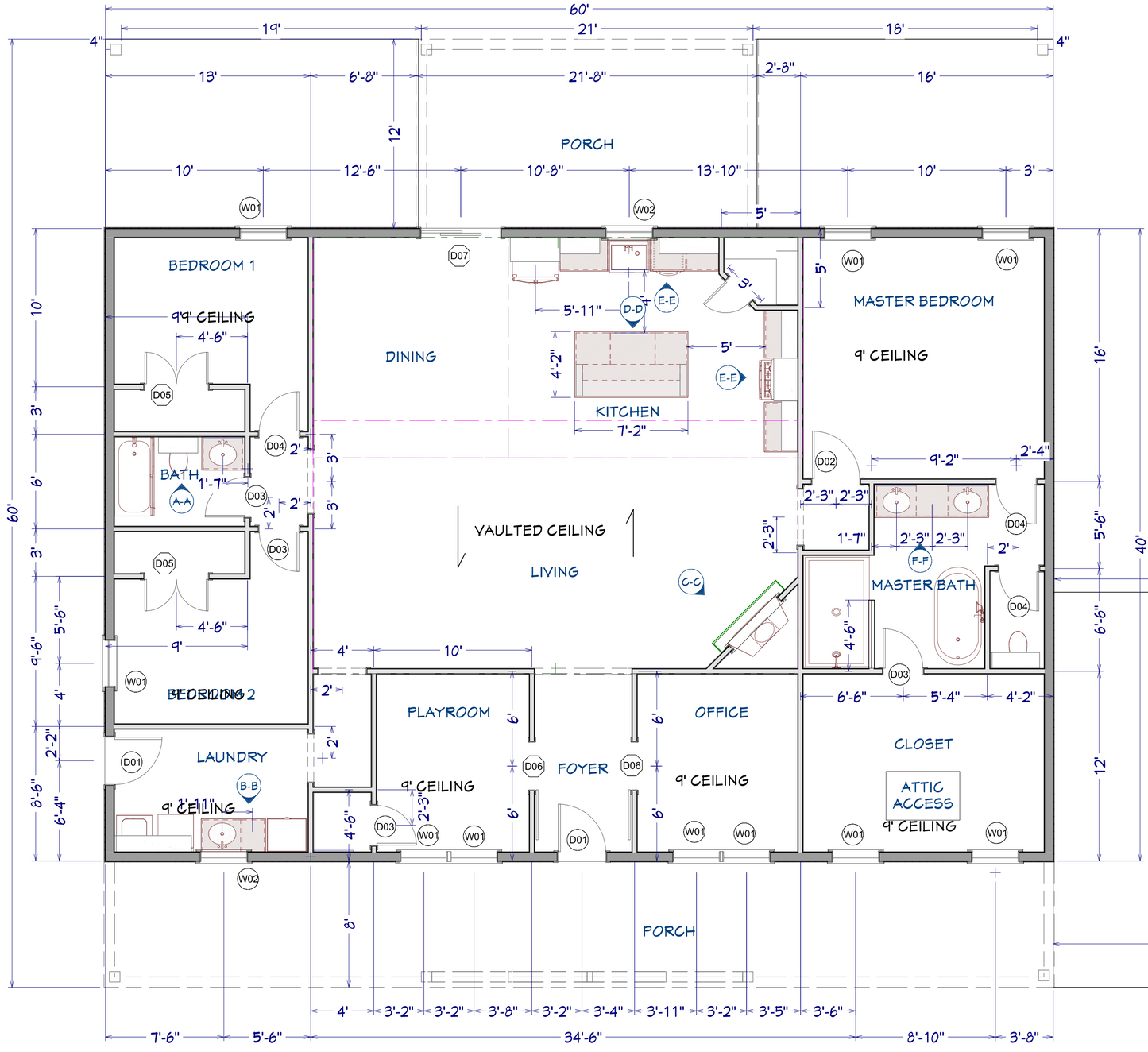 LP-3203 Aurora Barndominium House Plan