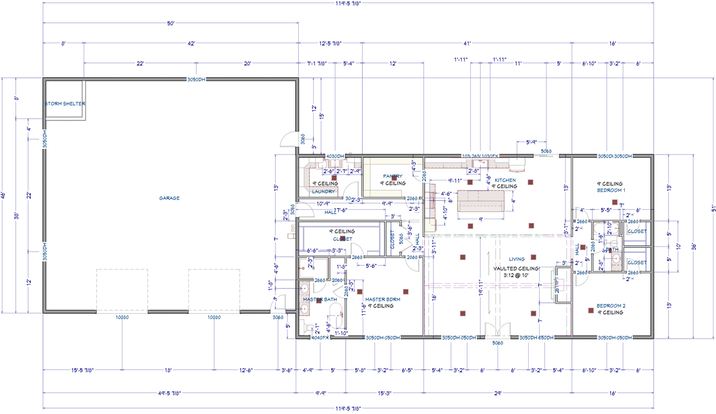 LP-3207 Grace Barndominium House Plan