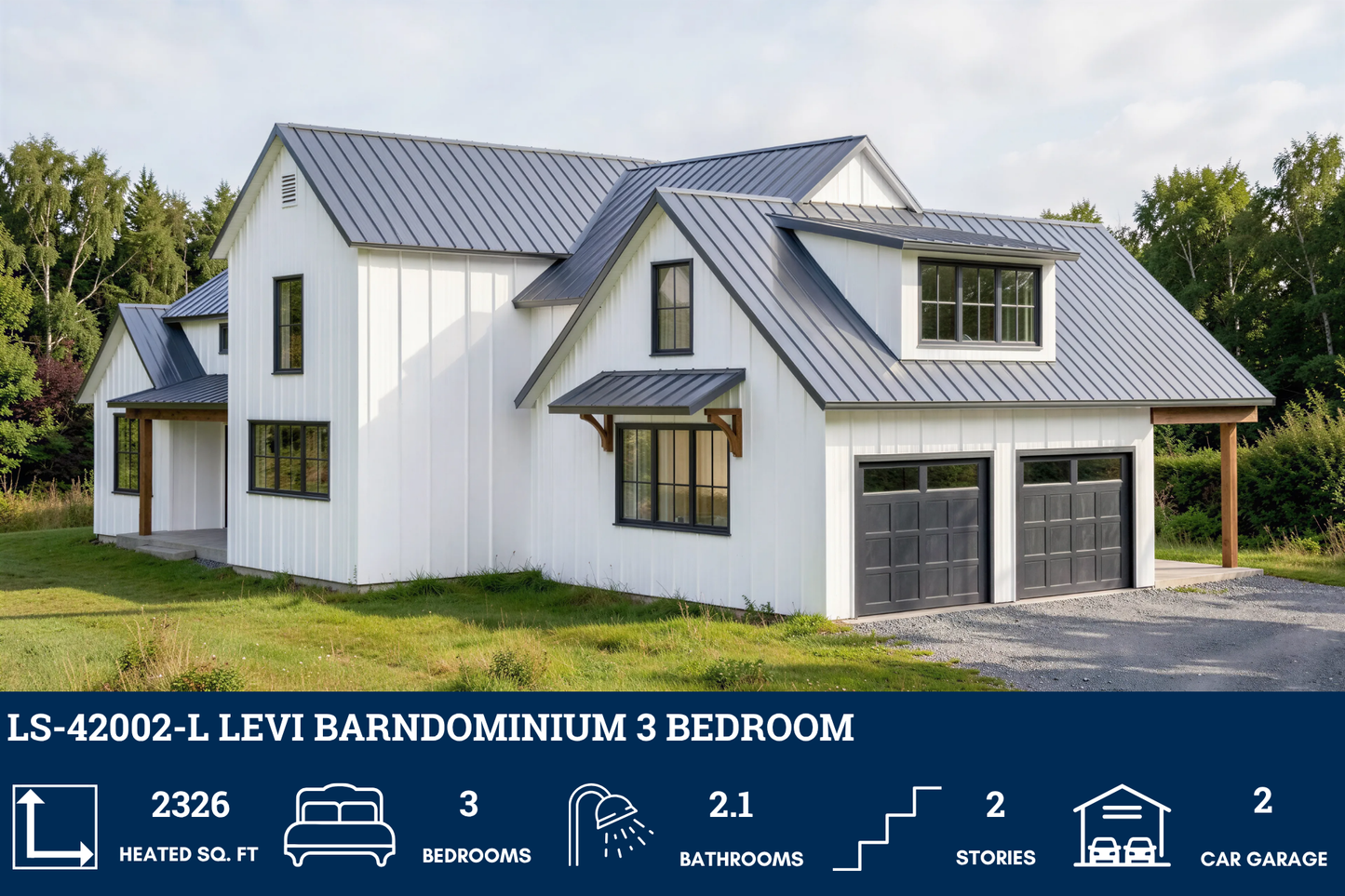 LS-42002-L Levi Barndominium House Plan