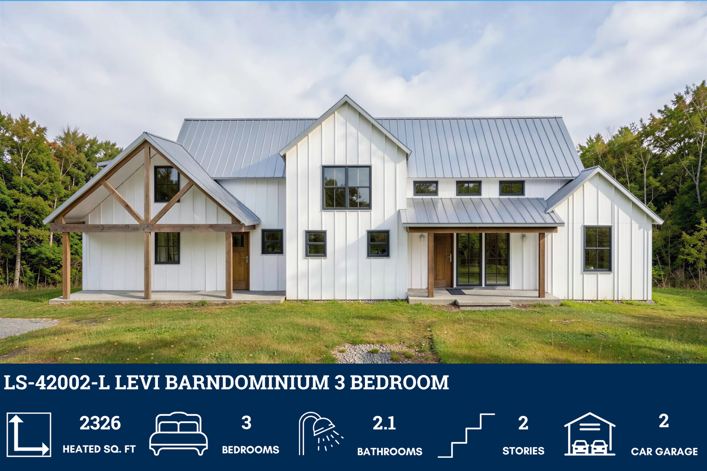 LS-42002-L Levi Barndominium House Plan