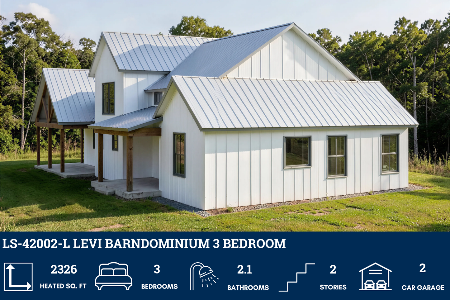 LS-42002-L Levi Barndominium House Plan