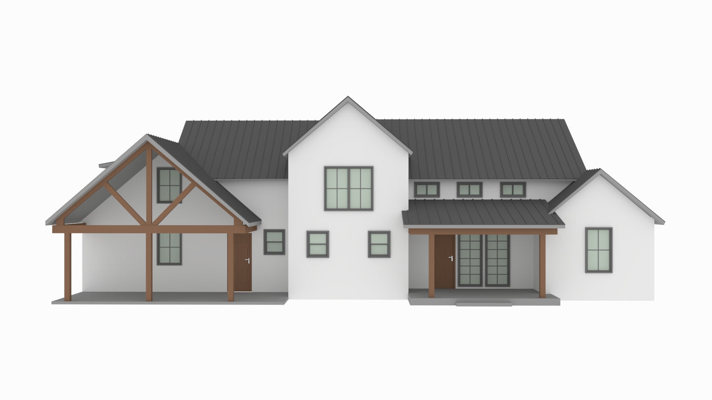 LS-42002-L Levi Barndominium House Plan