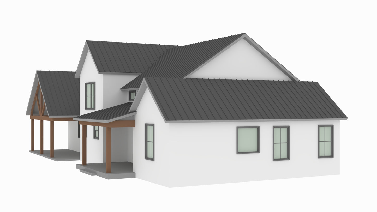 LS-42002-L Levi Barndominium House Plan