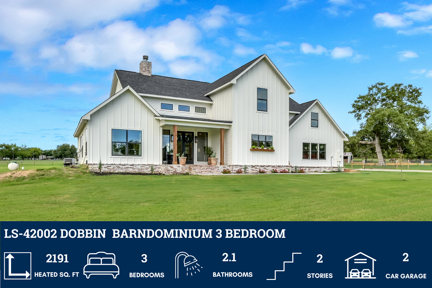 LS-42002 Dobbin Barndominium House Plan