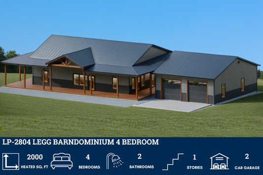 LP-2804 Legg Barndominium House Plans