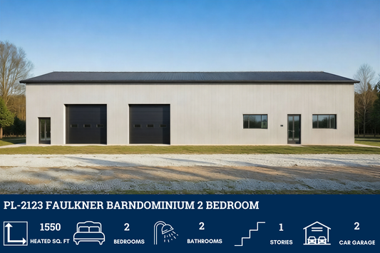 PL-2123 Faulkner Barndominium House Plan