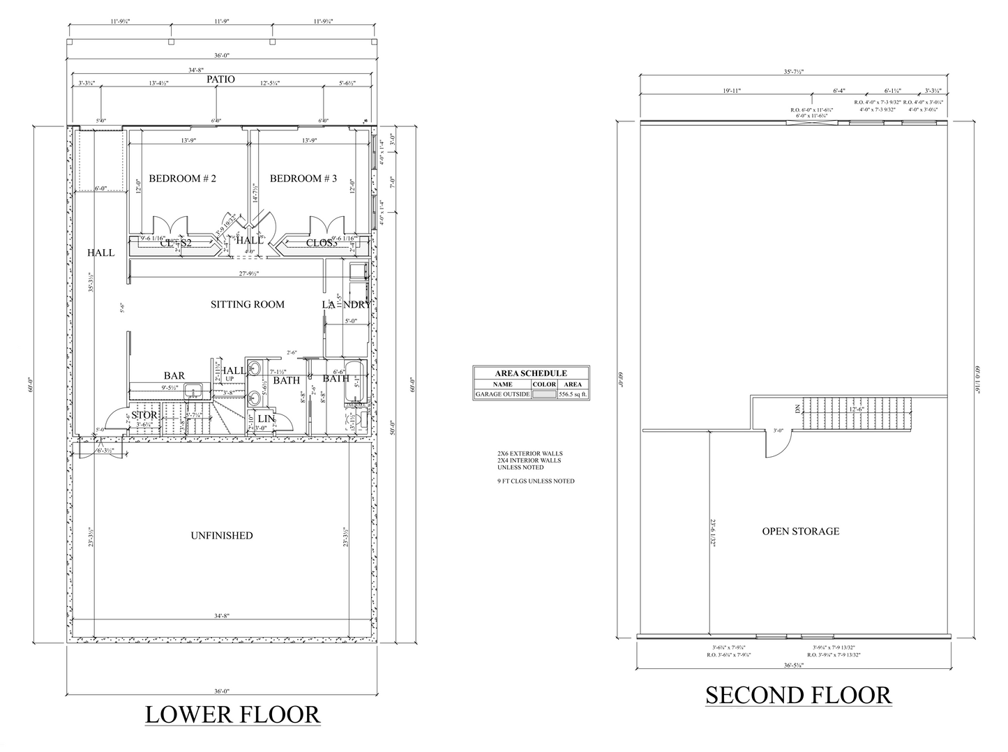 PL-2813 Lakeview Barndominium House Plan