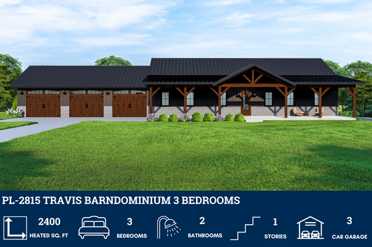 PL-2815 Travis Barndominium House Plan
