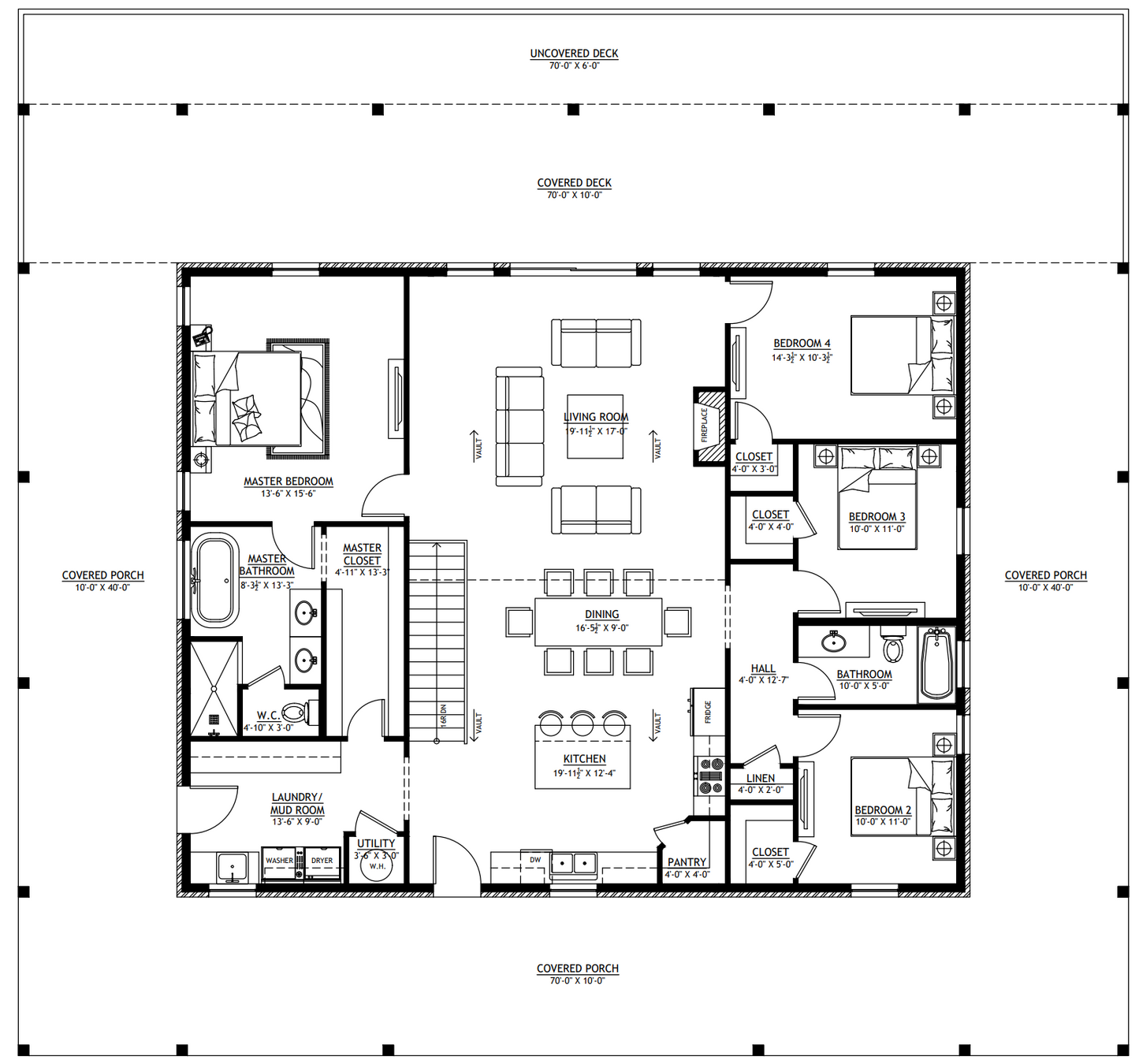 PL-2817 Randi Barndominium House Plan