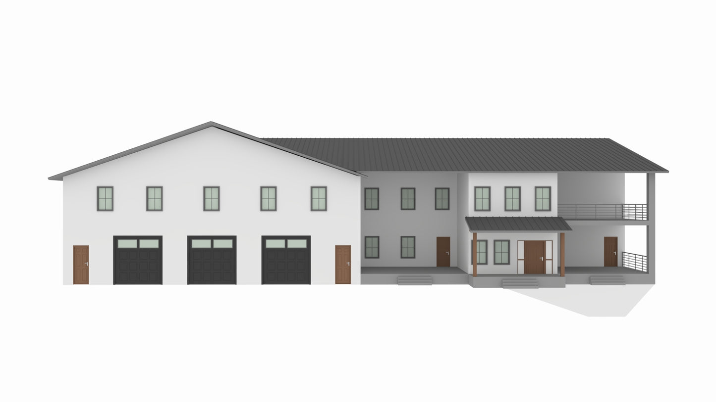 PL-2822 Gary Barndominium House Plan