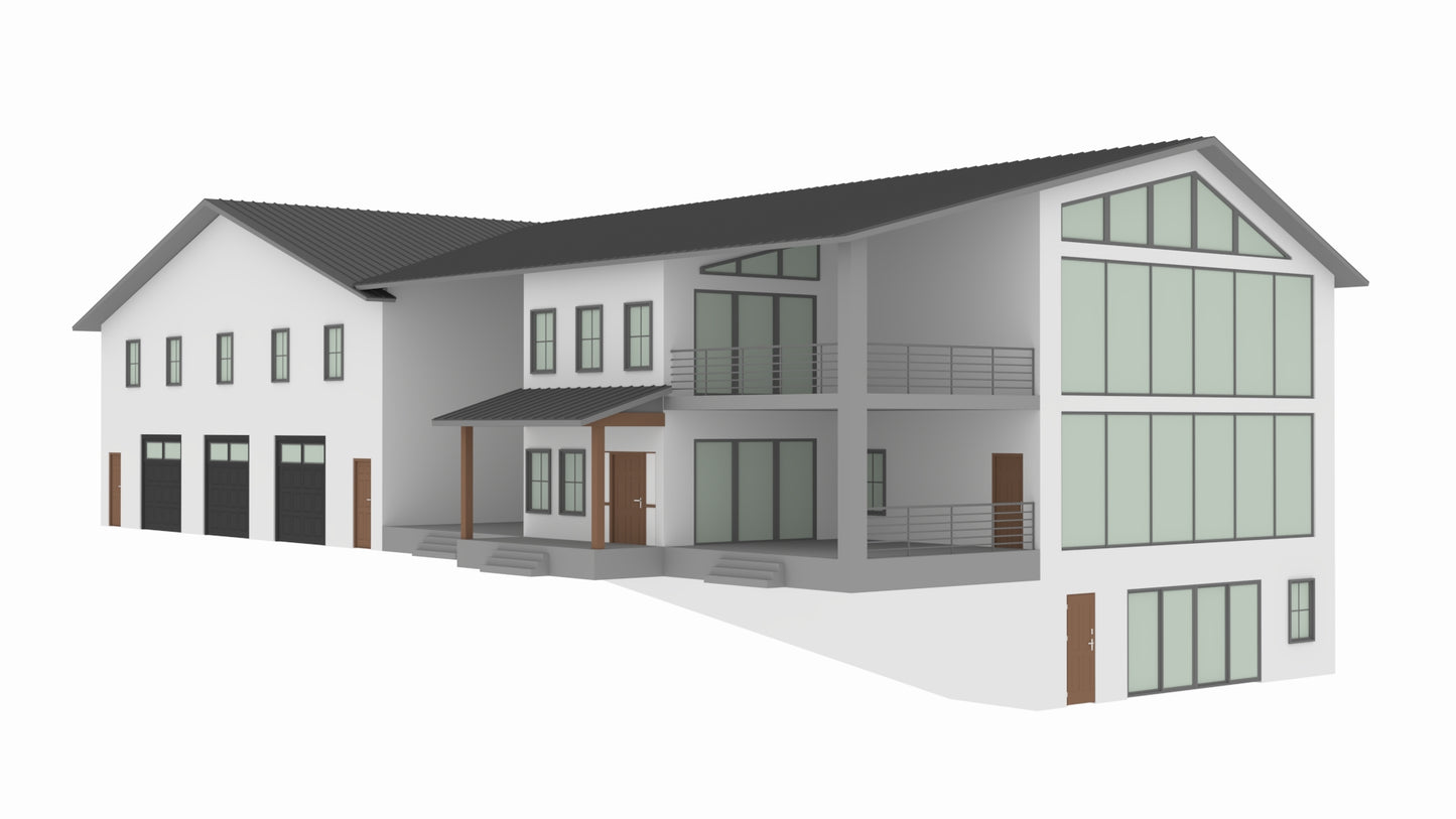 PL-2822 Gary Barndominium House Plan