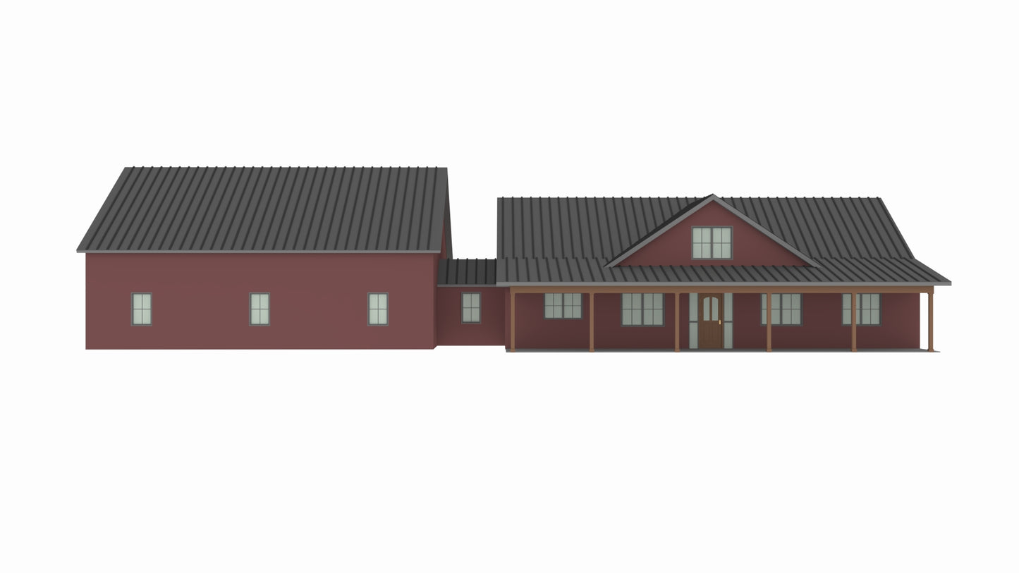 PL-2826 Harley Barndominium House Plan