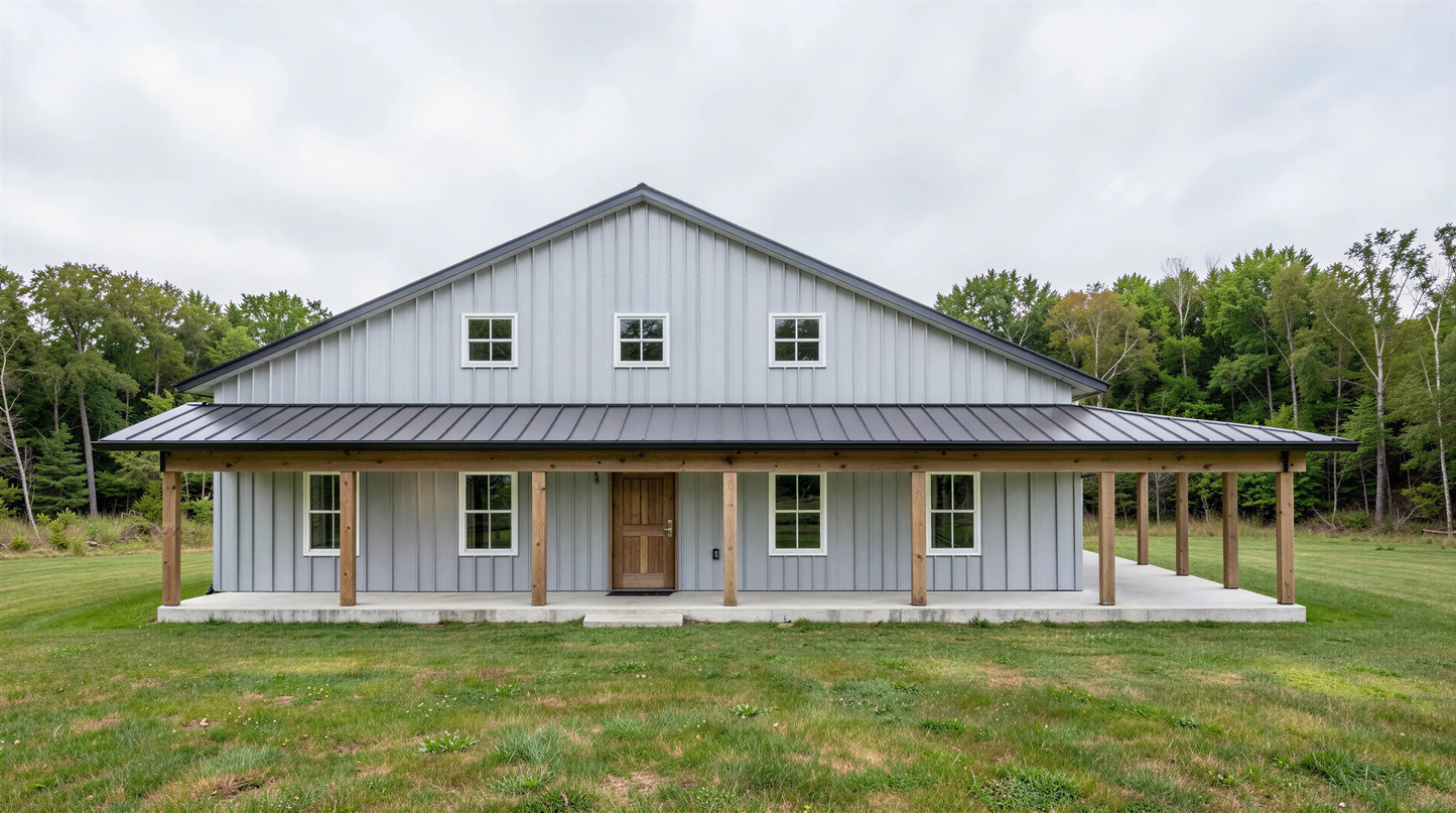 PL-2832 Lawrence Barndominium House Plan