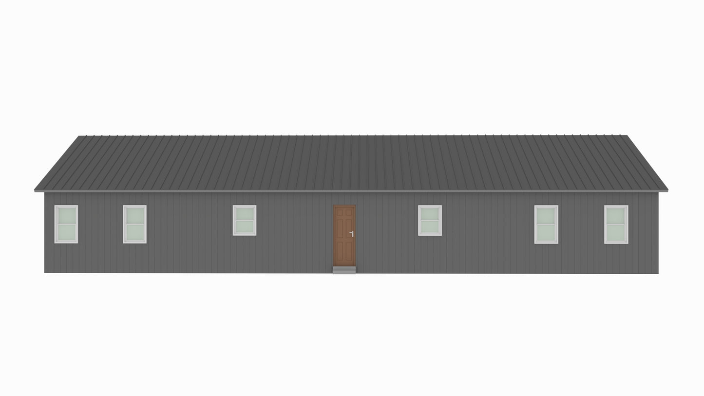 PL-2834 Wally Barndominium House Plan