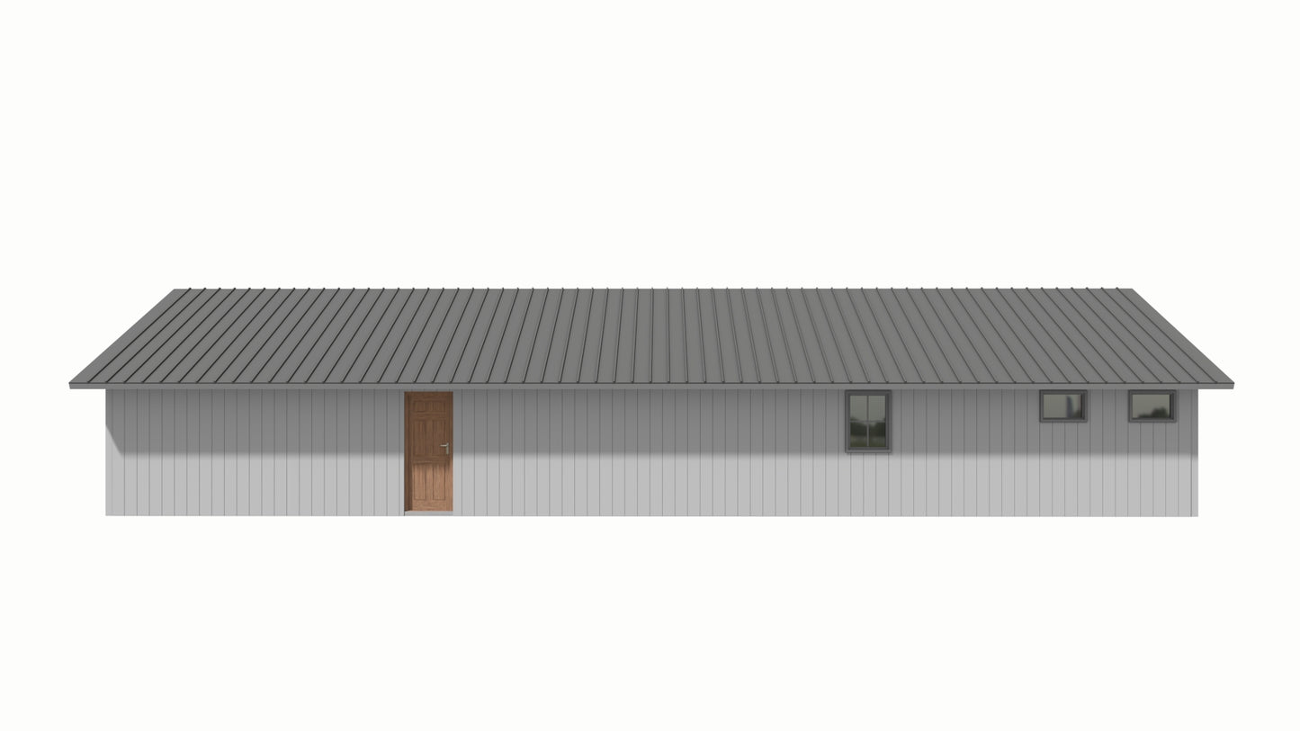 PL-2842 Thomas Barndominium House Plan