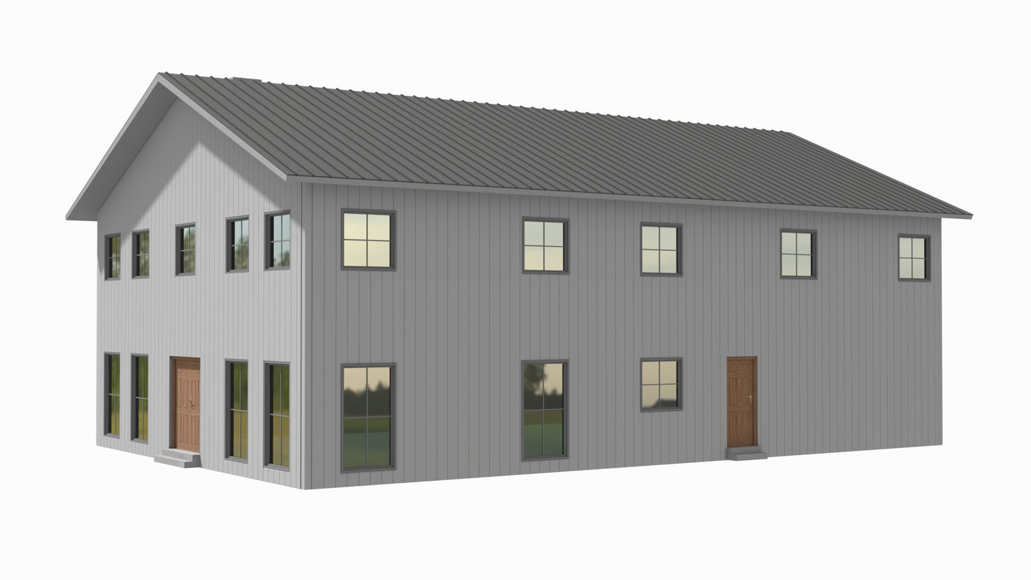 PL-2846 Maddox Barndominium House Plan