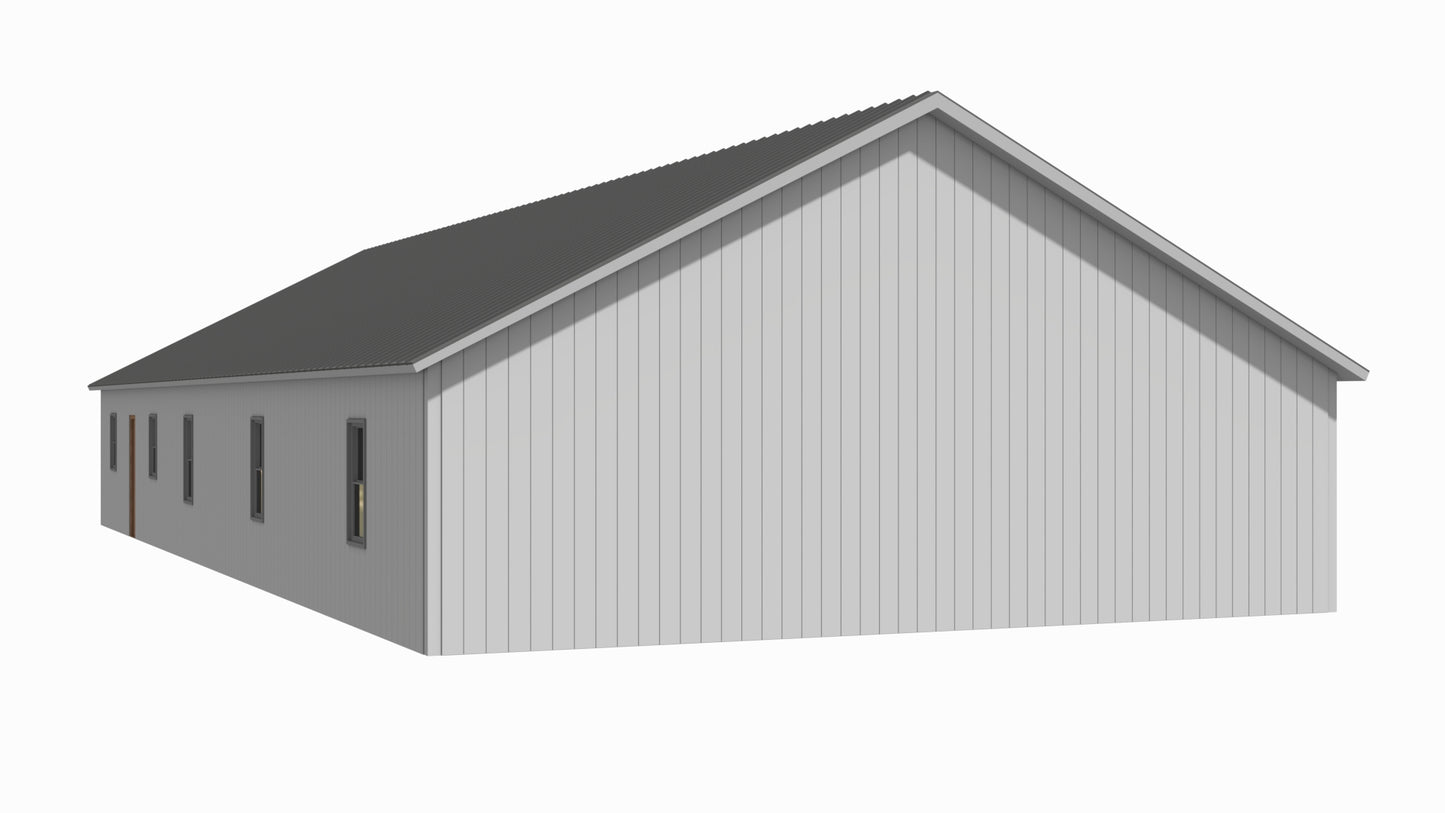 PL-2848 Elle Barndominium House Plan