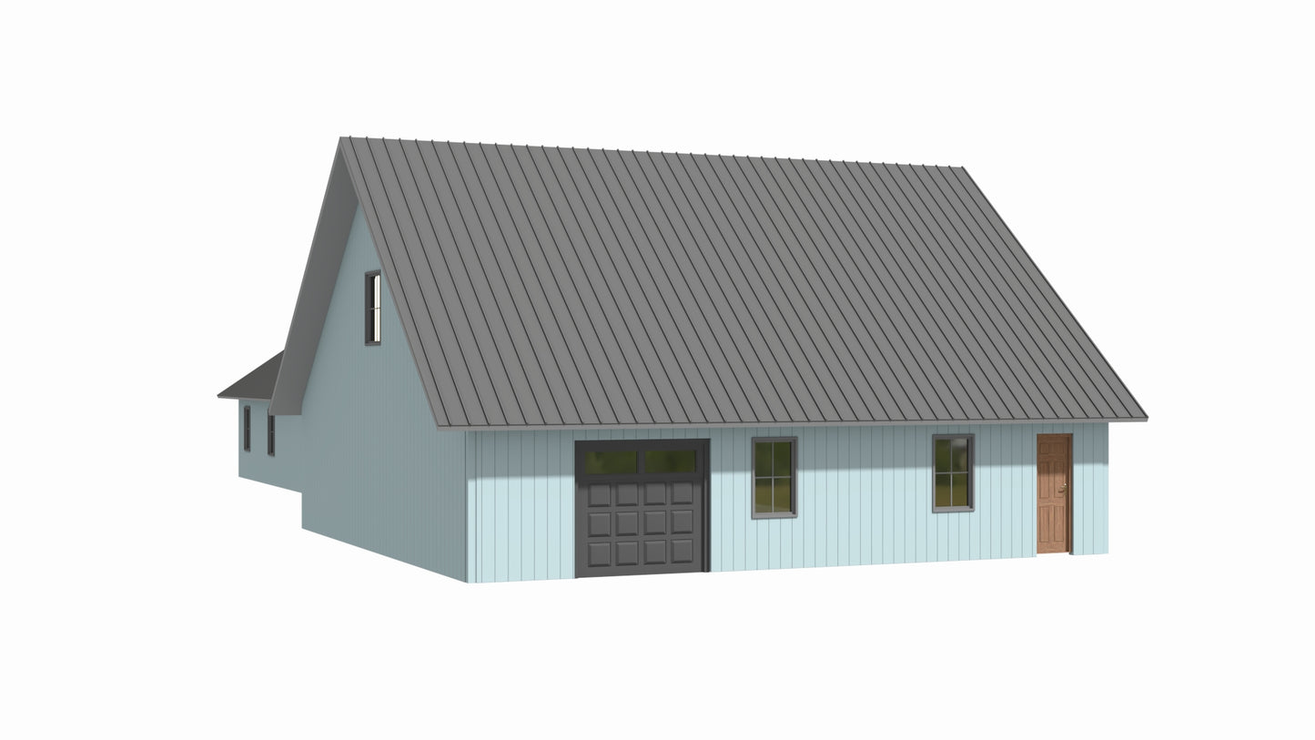PL-2854 Marissa Barndominium House Plan