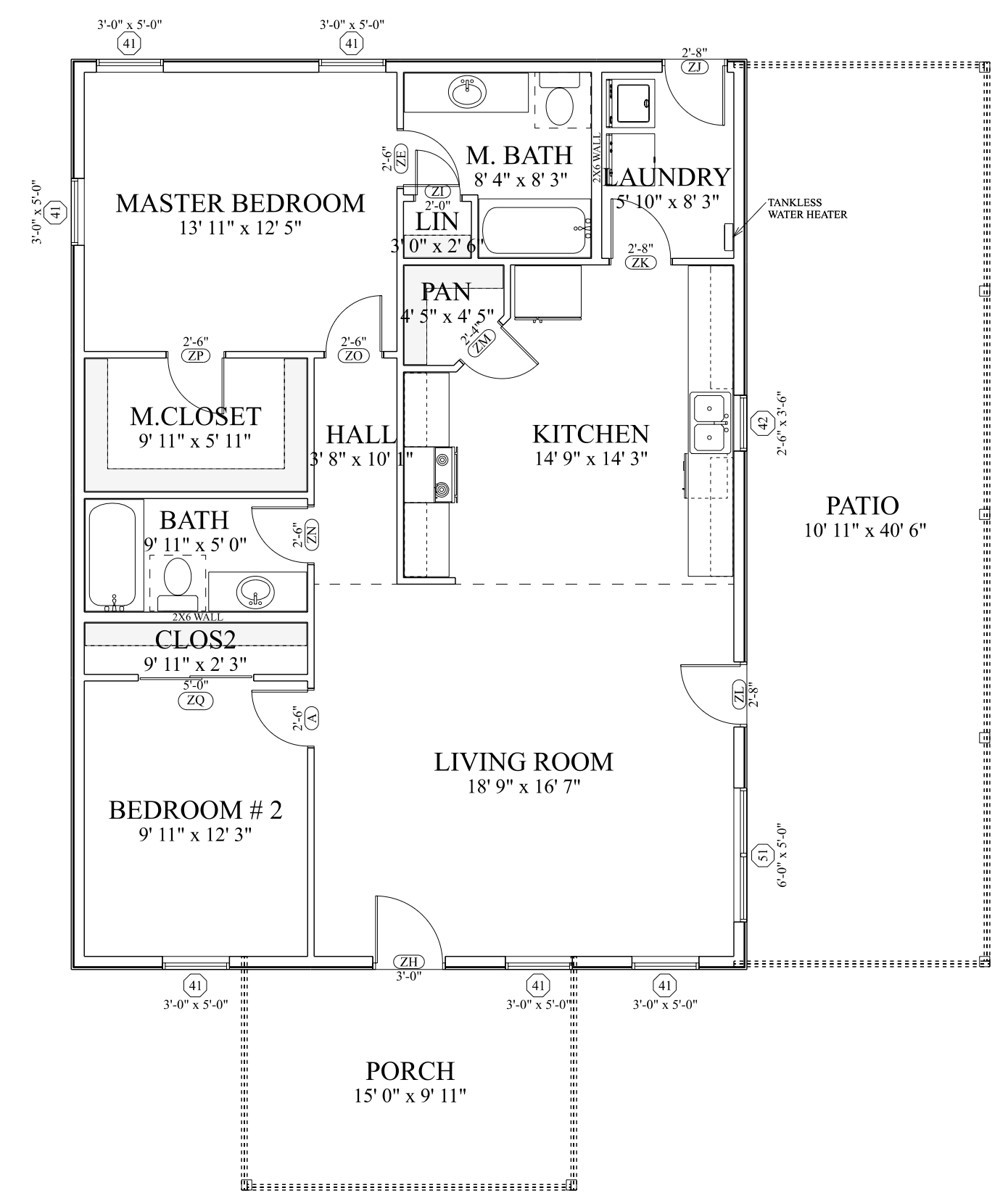 PL-60001-A Adair Barndominium House Plan
