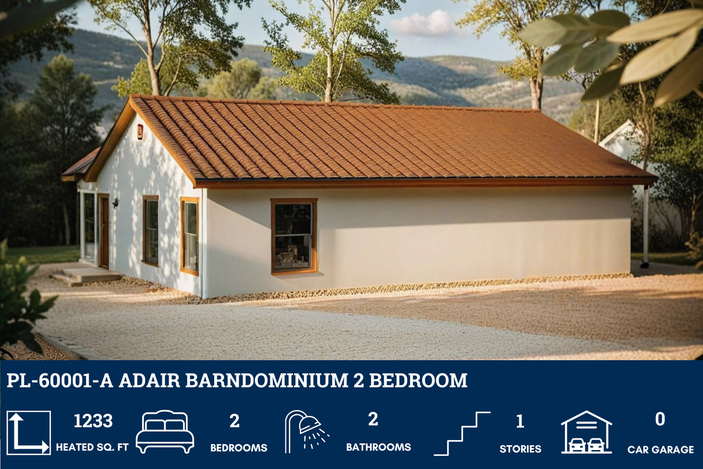 PL-60001-A Adair Barndominium House Plan