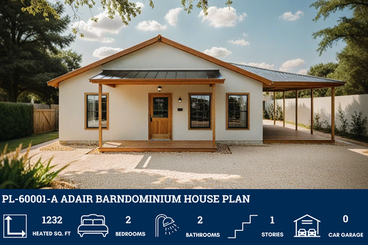 PL-60001-A Adair Barndominium House Plan