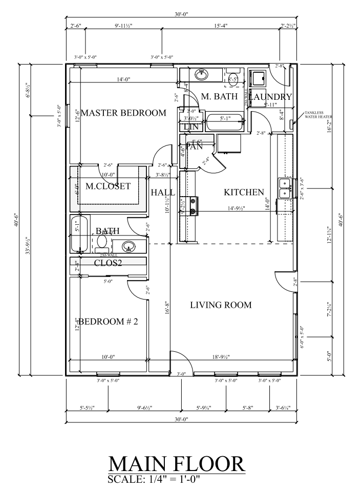 PL-60001 Coral Barndominium House Plan