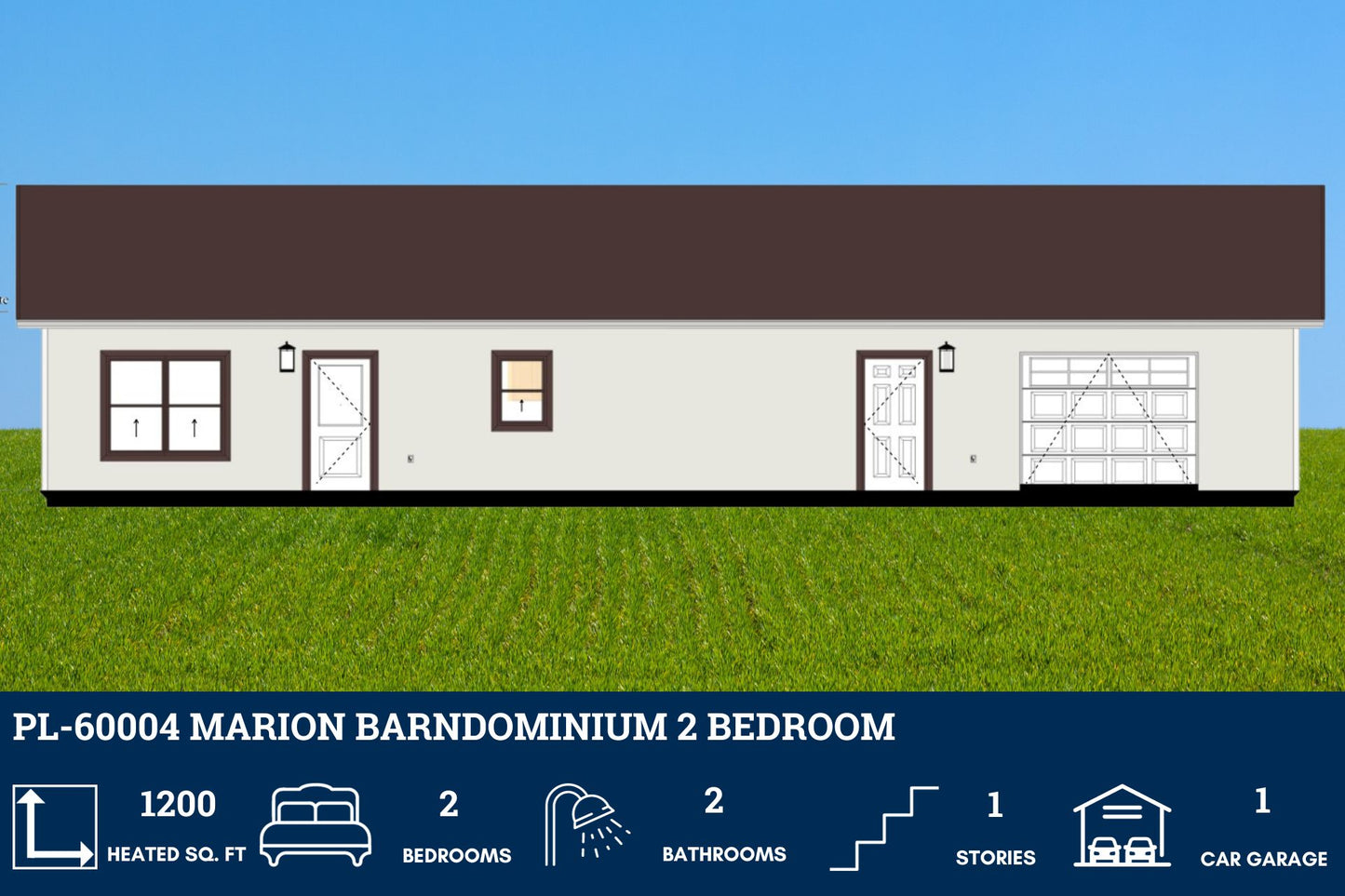 PL-60004 Marion Barndominium House Plan