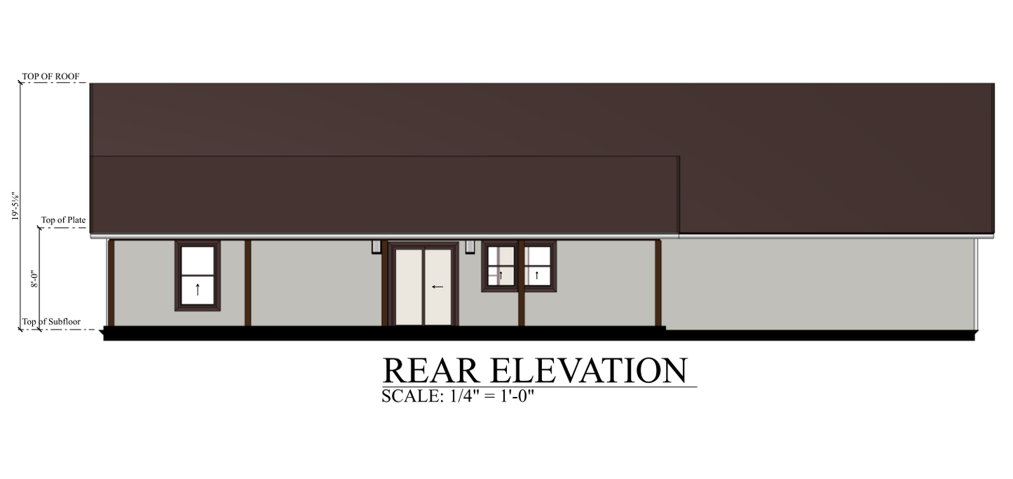 PL-60703 Sparrow Barndominium House Plan