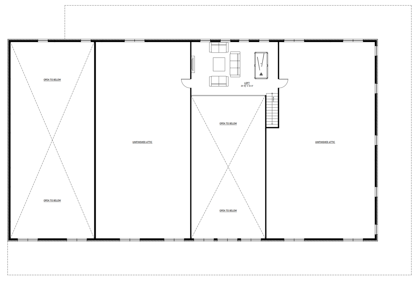 PL-60707-K Kessler Barndominium House Plan
