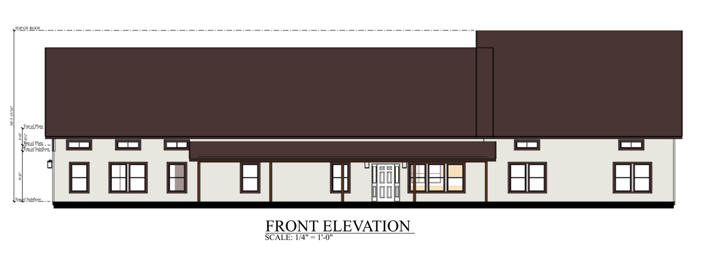 PL-60707 Meadowview Barndominium House Plan