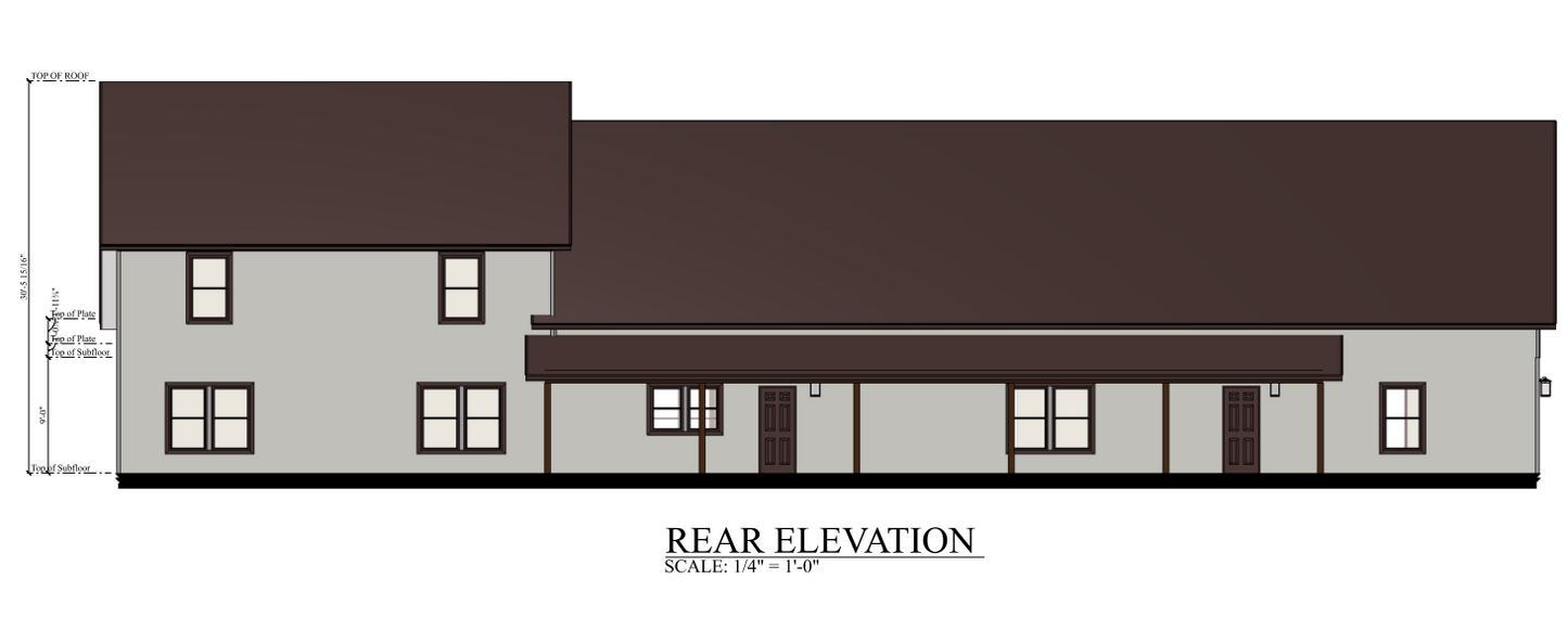 PL-60707 Meadowview Barndominium House Plan