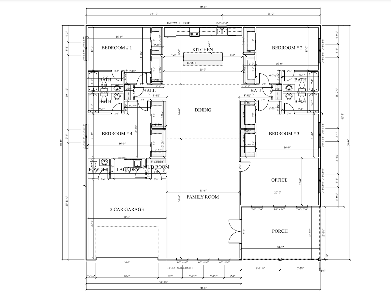 PL-60803 Penelope Barndominium House Plan