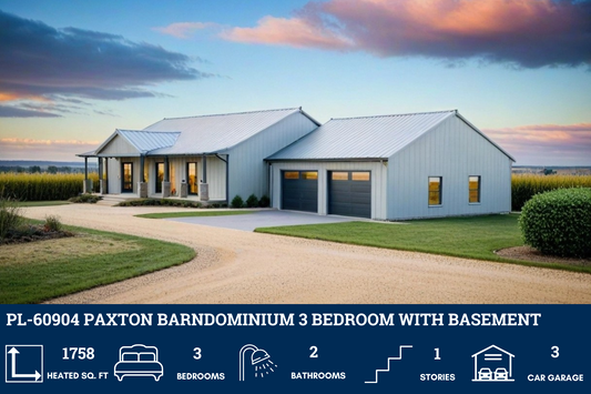 PL-60904 Paxton Barndominium House Plan