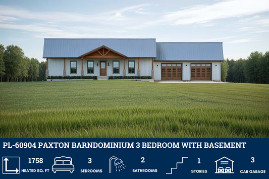 PL-60904 Paxton Barndominium House Plan