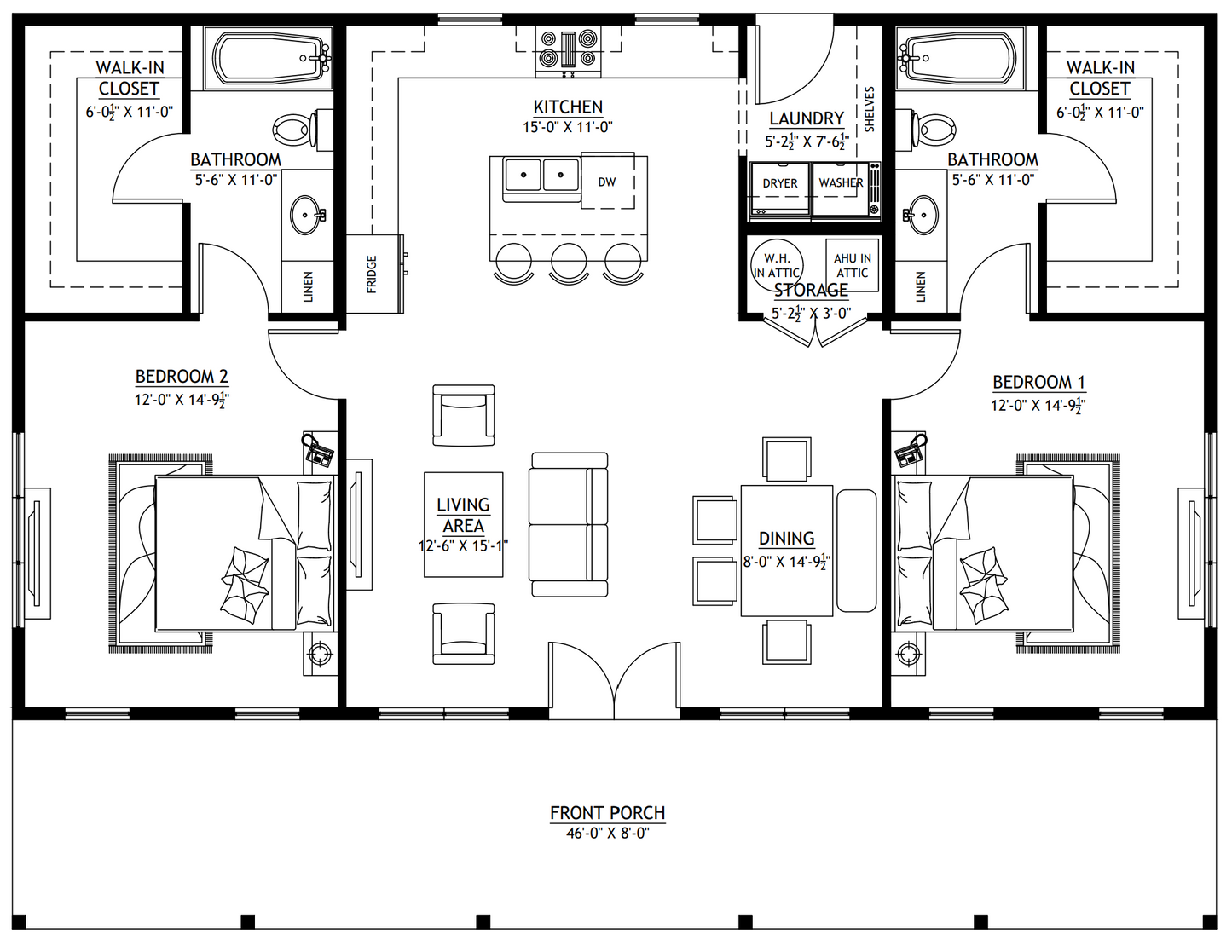 PL-61101-B Brandy Barndominium House Plan