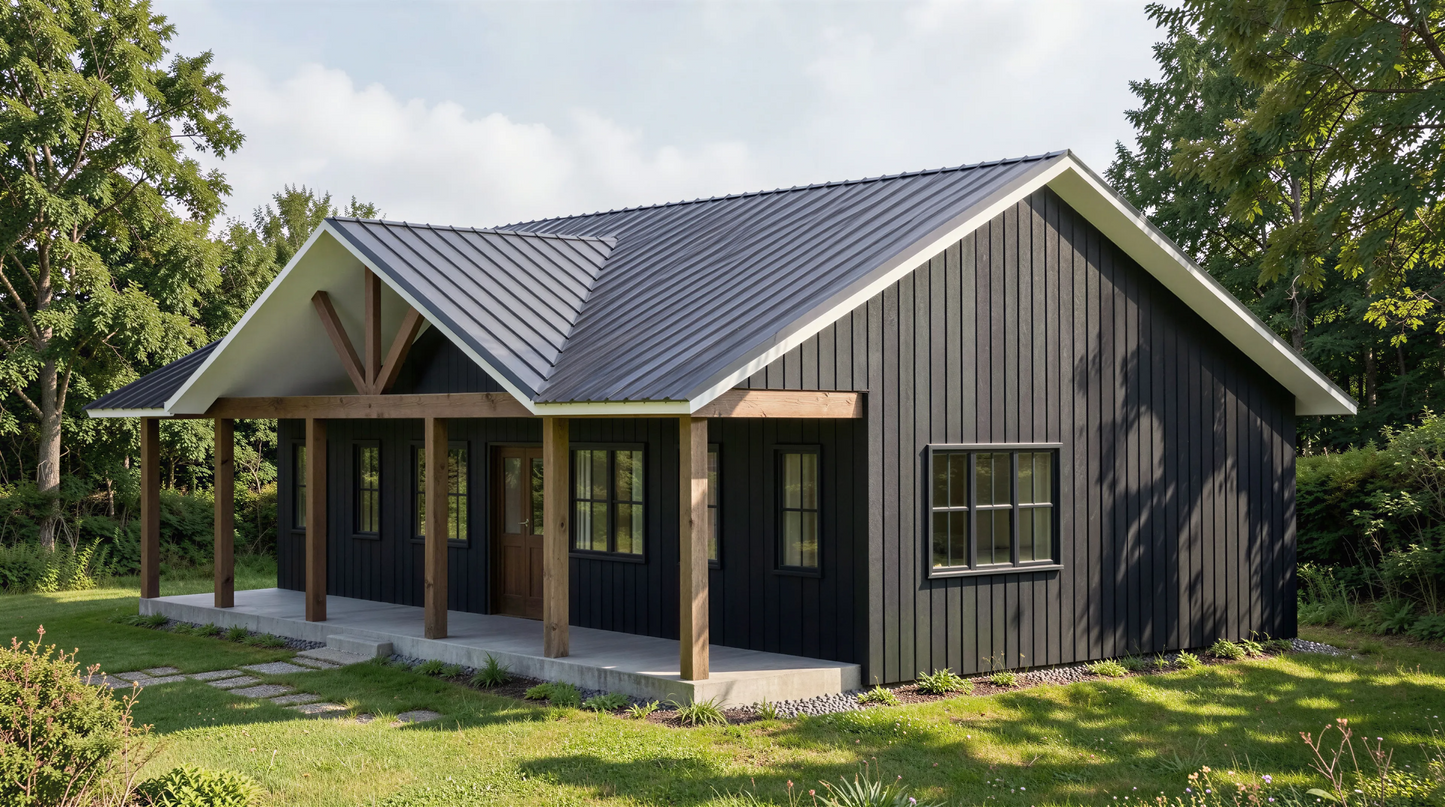 PL-61101-B Brandy Barndominium House Plan