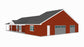 PL-61313-F Fox Barndominium House Plan