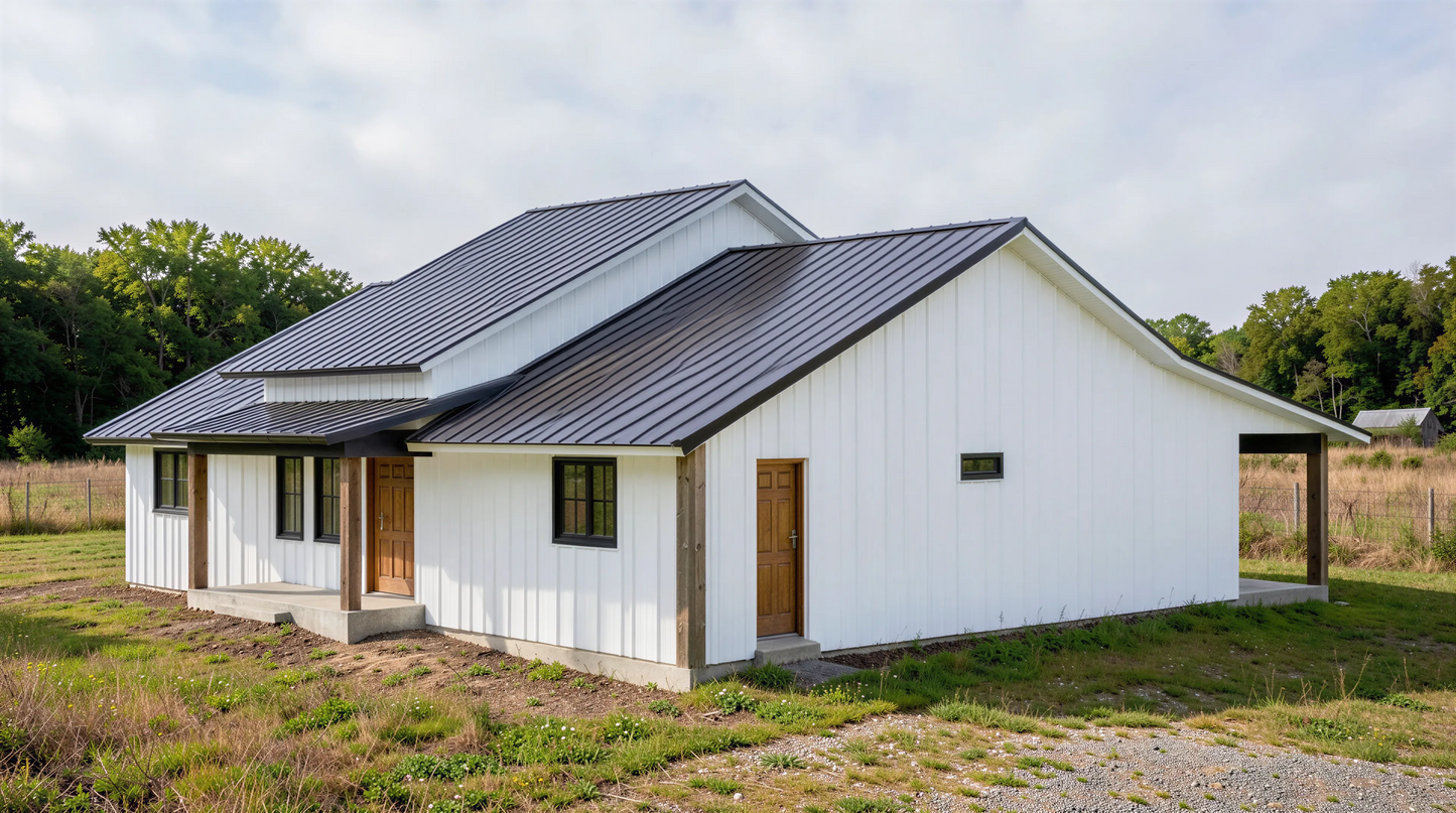 PL-61313-H Hailey Barndominium House Plan