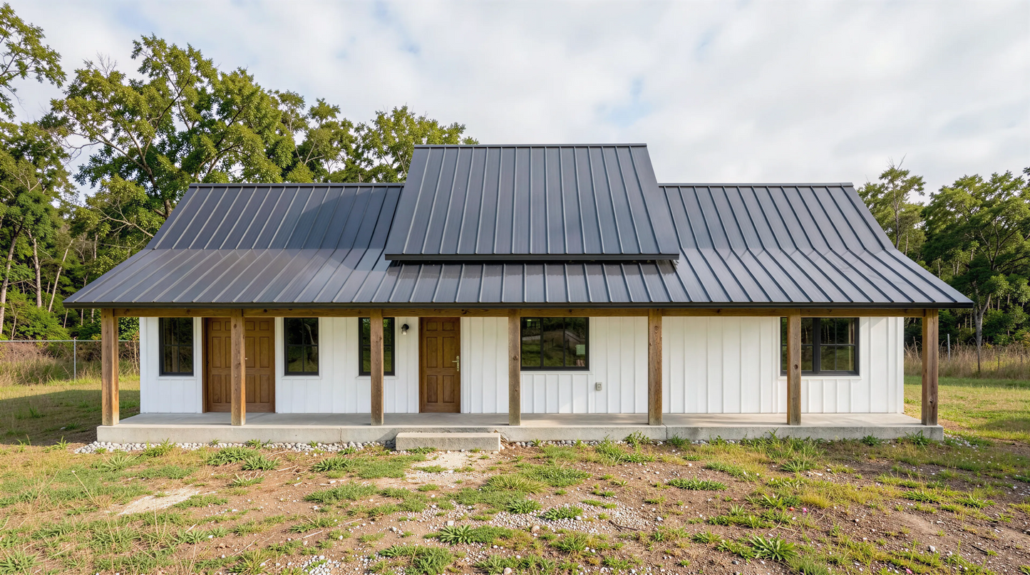 PL-61313-H Hailey Barndominium House Plan