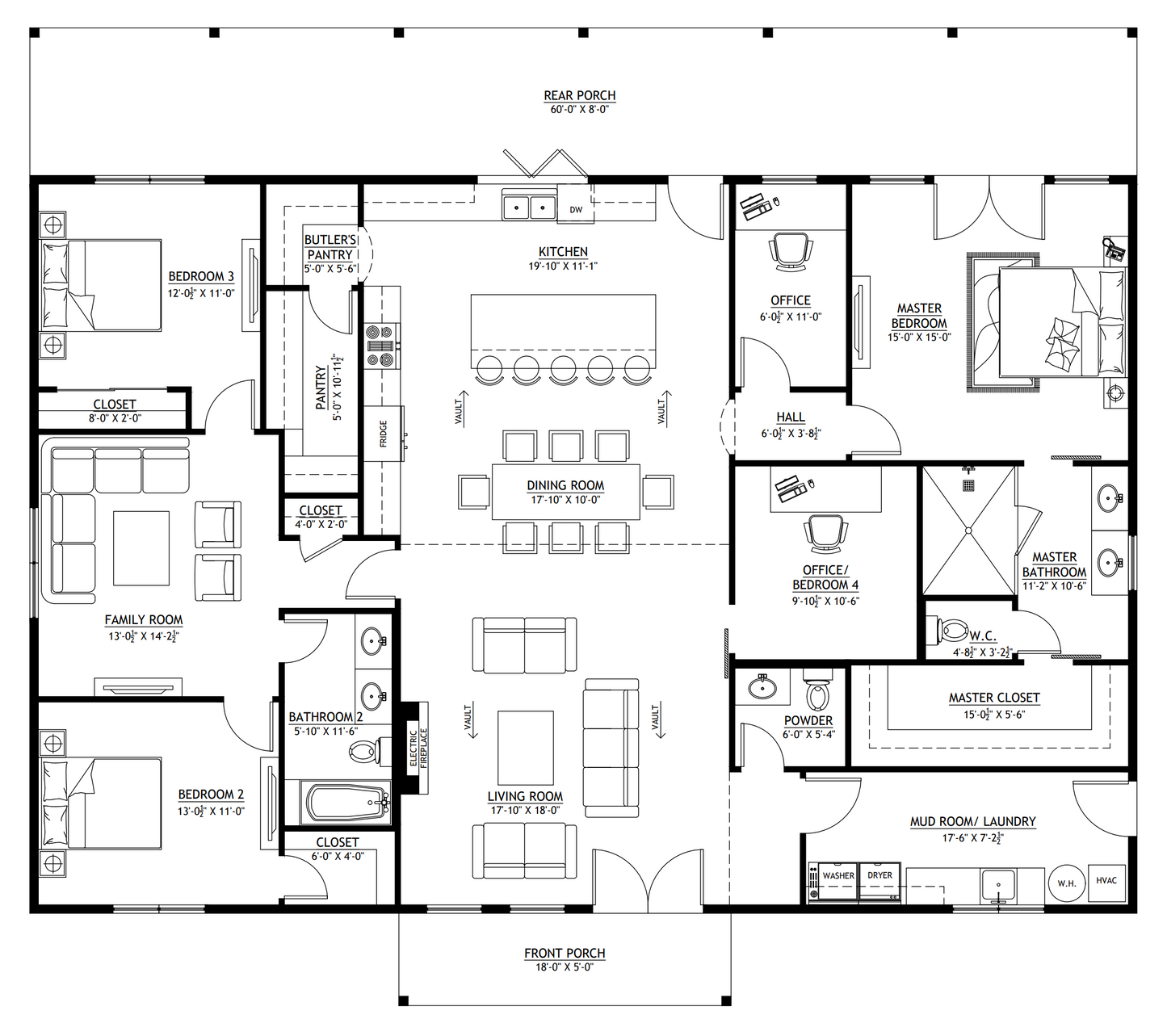 PL-61313-H Hailey Barndominium House Plan