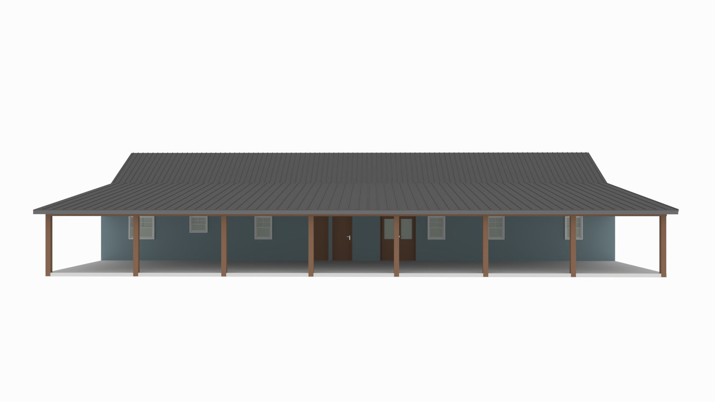 PL-61313-L Lisa Barndominium House Plan