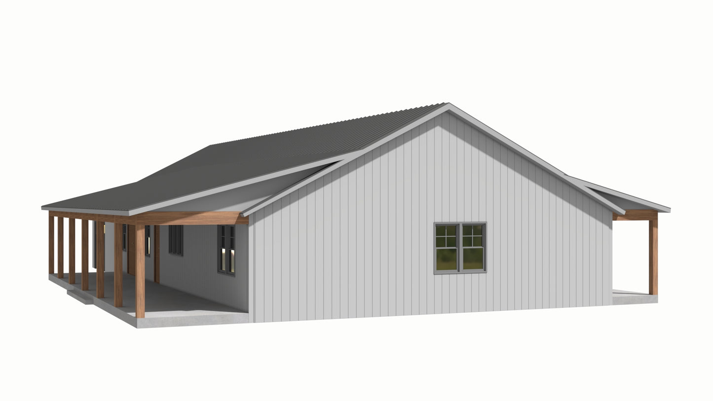 PL-61313-M Mary Barndominium House Plan