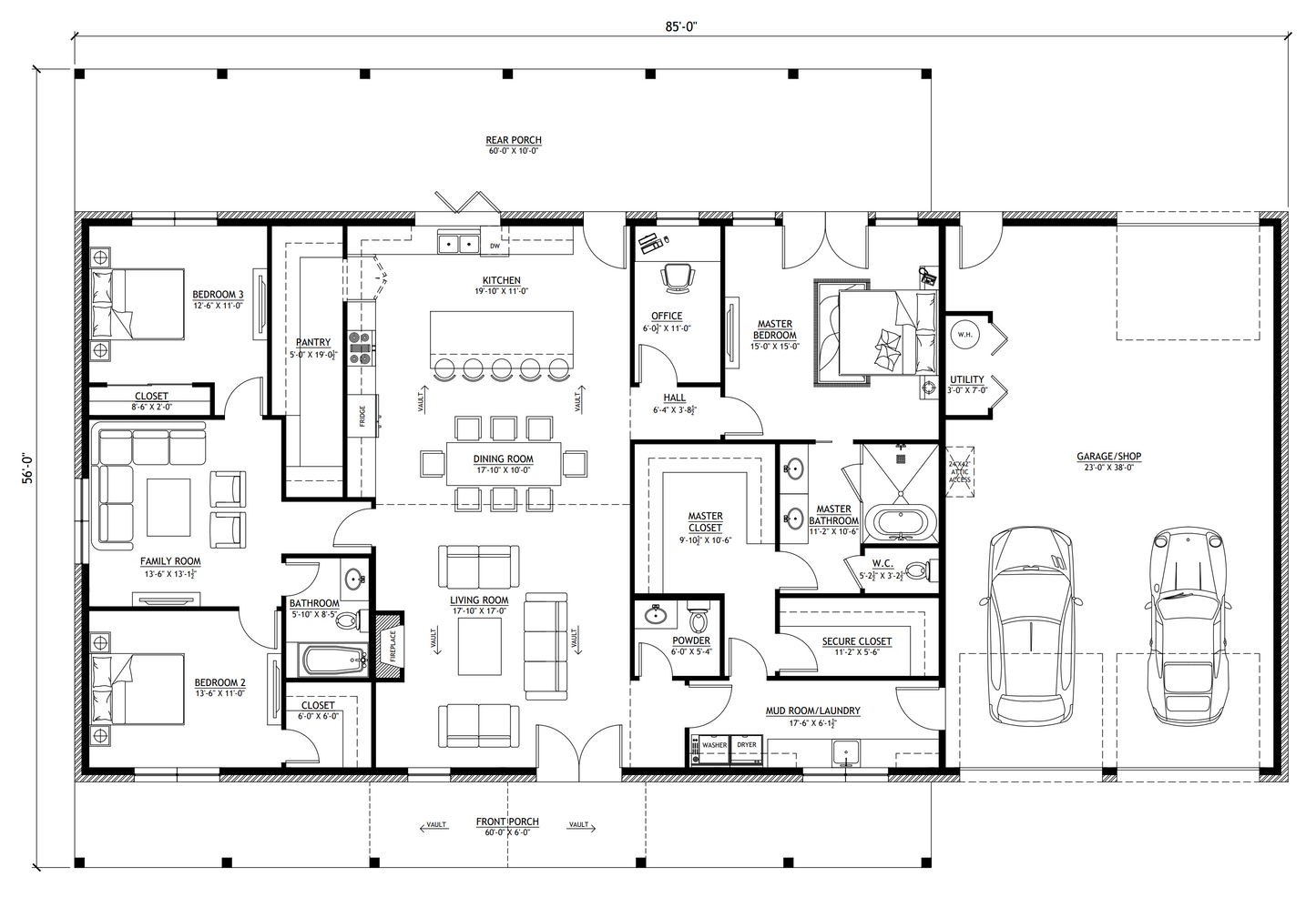 PL-61313-M Mary Barndominium House Plan
