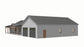 PL-61313-T Trinity Barndominium House Plan