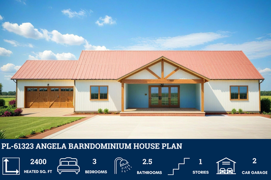 PL-61323 Angela Barndominium House Plan