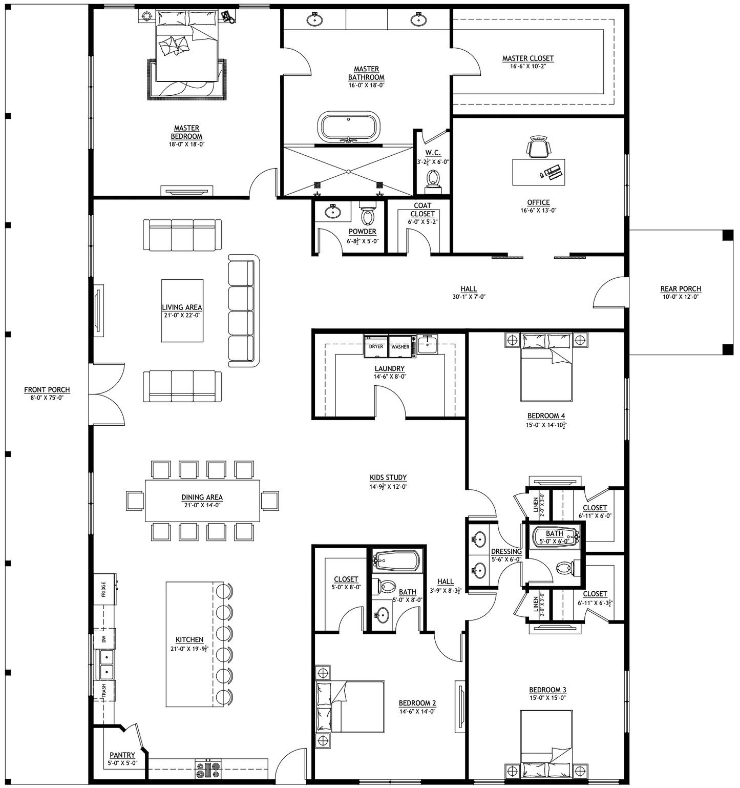 PL-61708-C Colby Barndominium House Plan